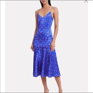 CAROLINE CONSTAS Kai Stretch Silk Slip Dress